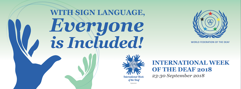 اليوم العالمي للغات الإشارة