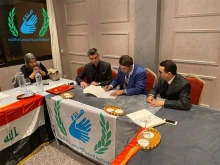 توقيع مذكرة تفاهم بين المنظمة الوطنية للخبراء القضائيين المكلفين ومترجمي لغة الإشارة بالمغرب وبين الرابطة العراقية لمترجمي لغة الإشارة في الجمهورية العراقية